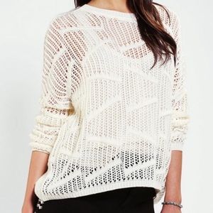 Sparkle & Fade Mesh Dolman Sweater